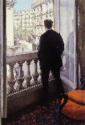 Gustave Caillebotte Young Man at His Window (nn02) USA oil painting reproduction